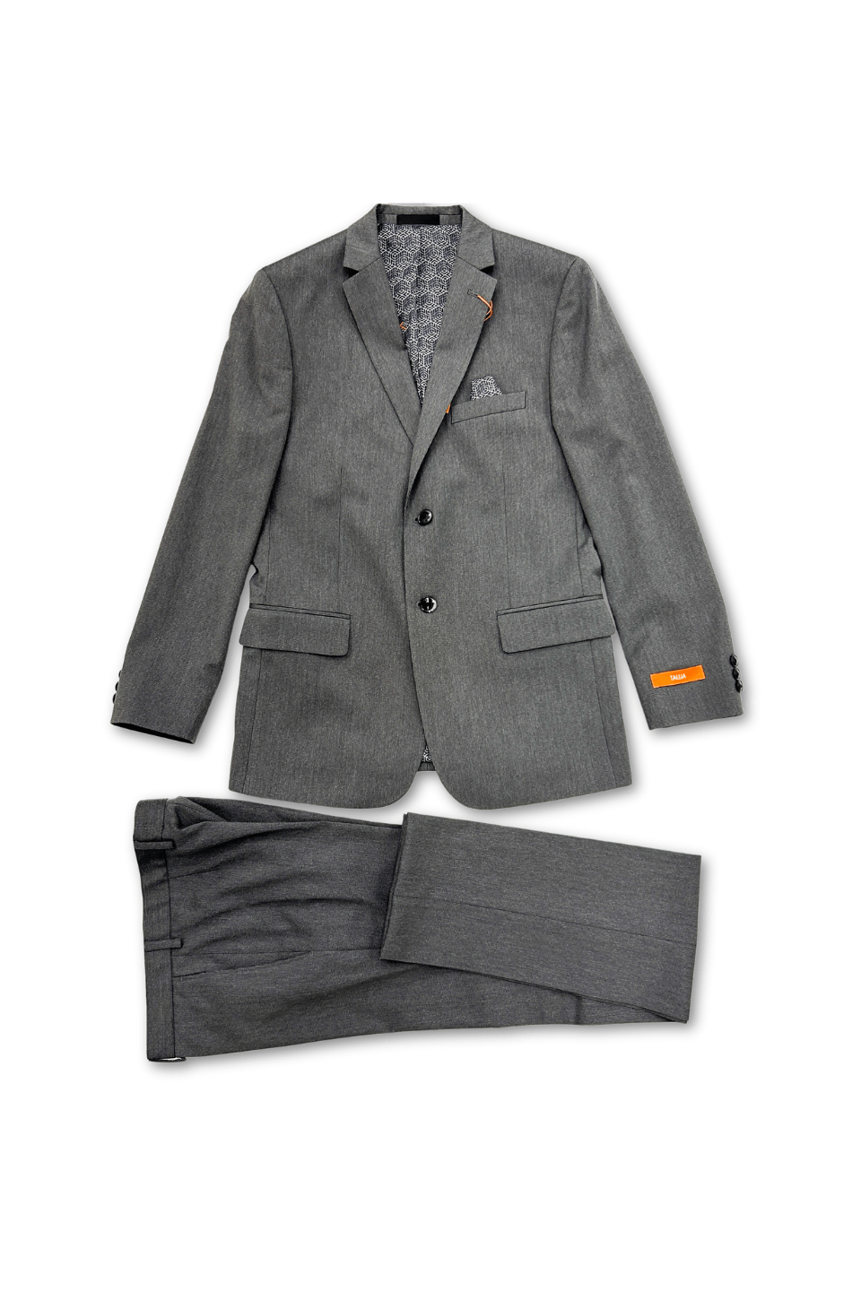 Tallia Boys Skinny Grey Dot Suit-NorthBoys
