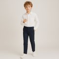 Tallia Boys White Solid Dress Shirt