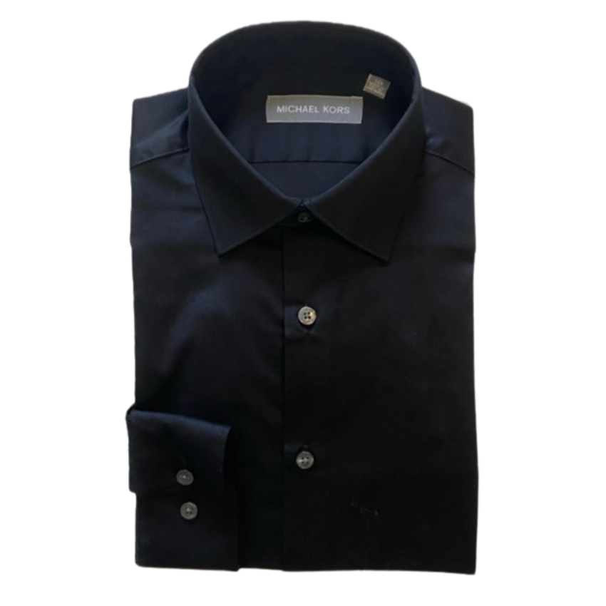 Michael Kors Boys Black Dress Shirt