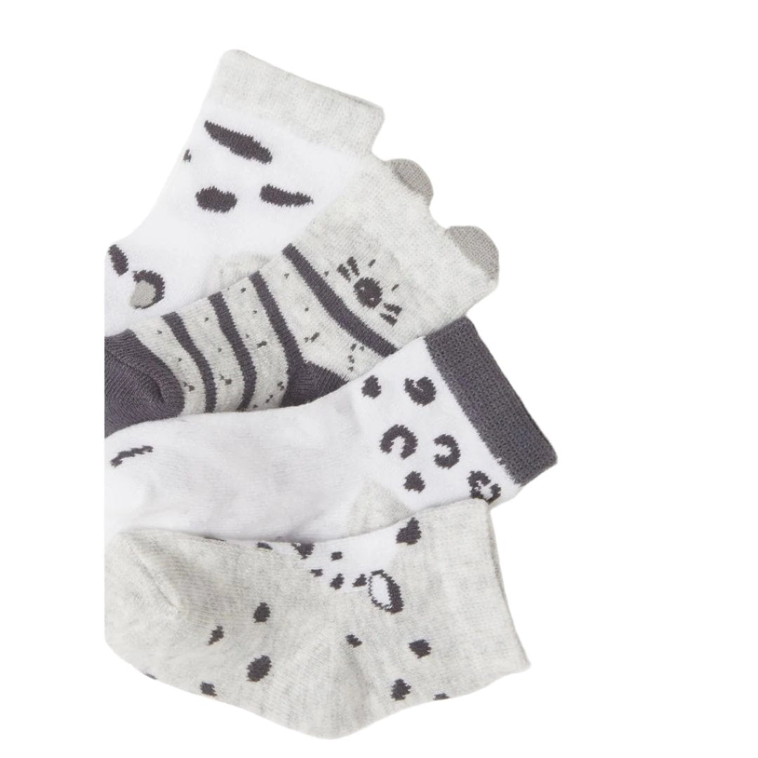 Mayoral Baby 4pc Socks_ Lunar Grey 9473-74