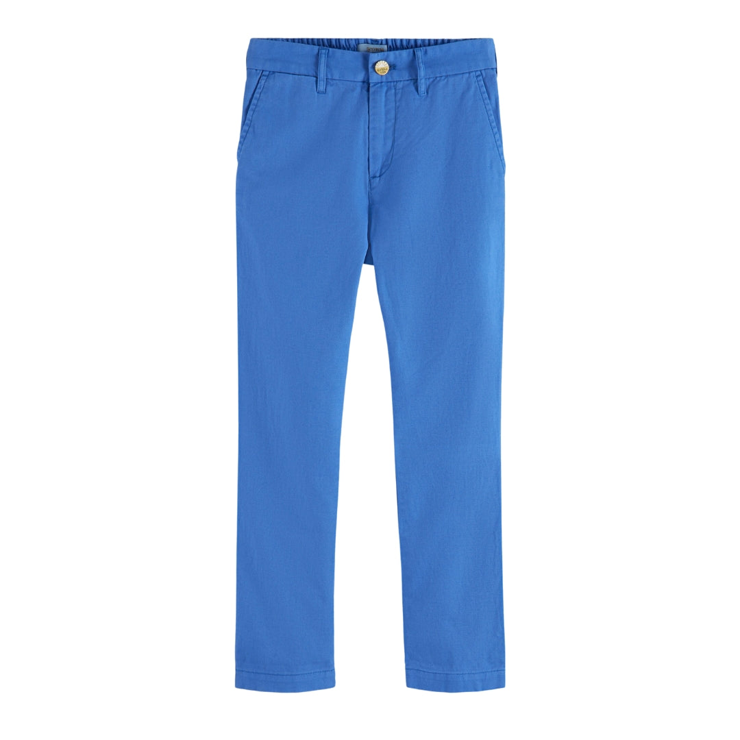 Scotch & Soda Boys Blue Loose-Tapered Fit Cotton Pants_ 177572