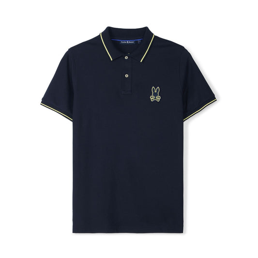 Psycho Bunny Kids Lenox Pique Navy Polo_ B0K138B200-410