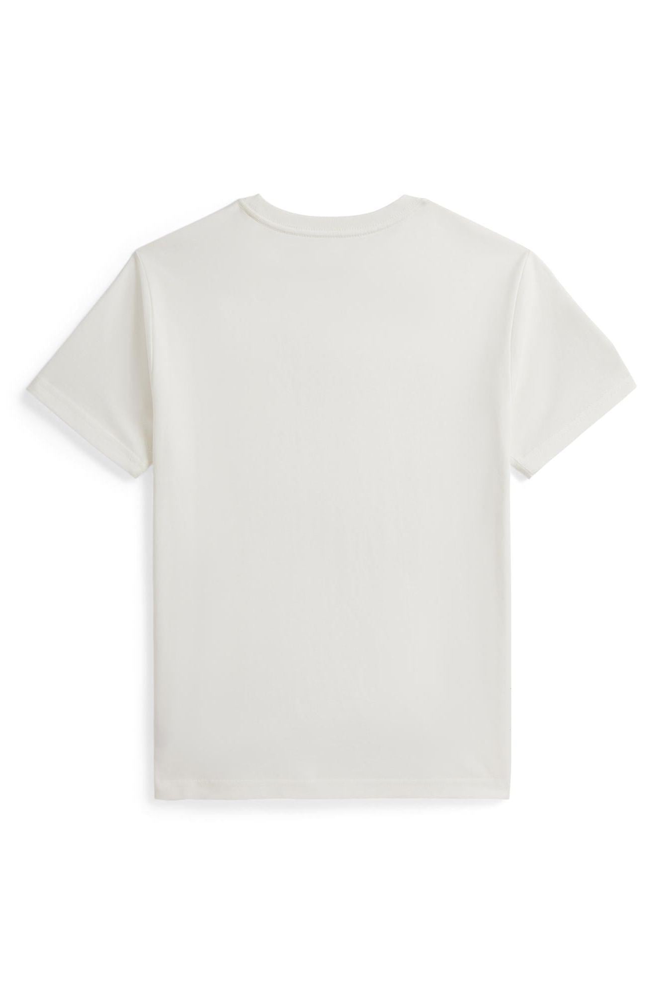 Polo Ralph Lauren Boys Large Pony Off-White Crewneck T-Shirt