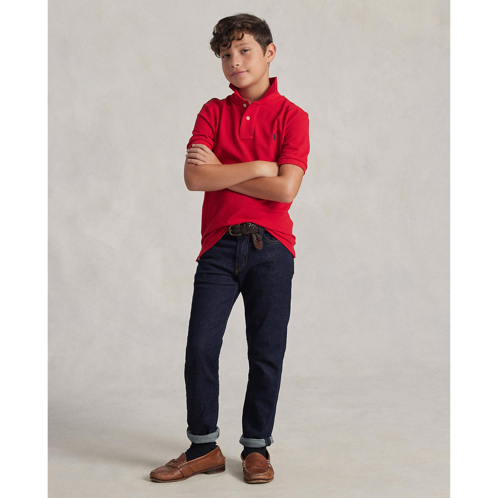 Polo Ralph Lauren Boys Mesh Red Polo Shirt