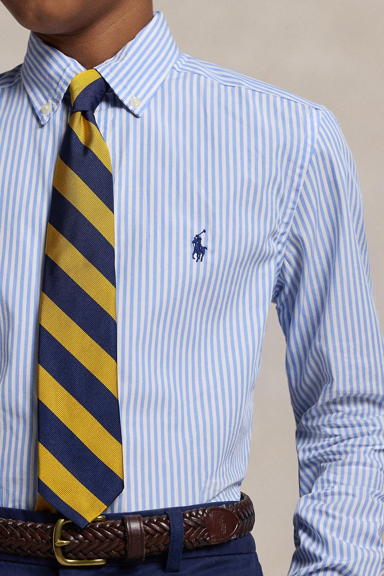 Polo Ralph Lauren Boys Blue Long Sleeve Poplin Shirt