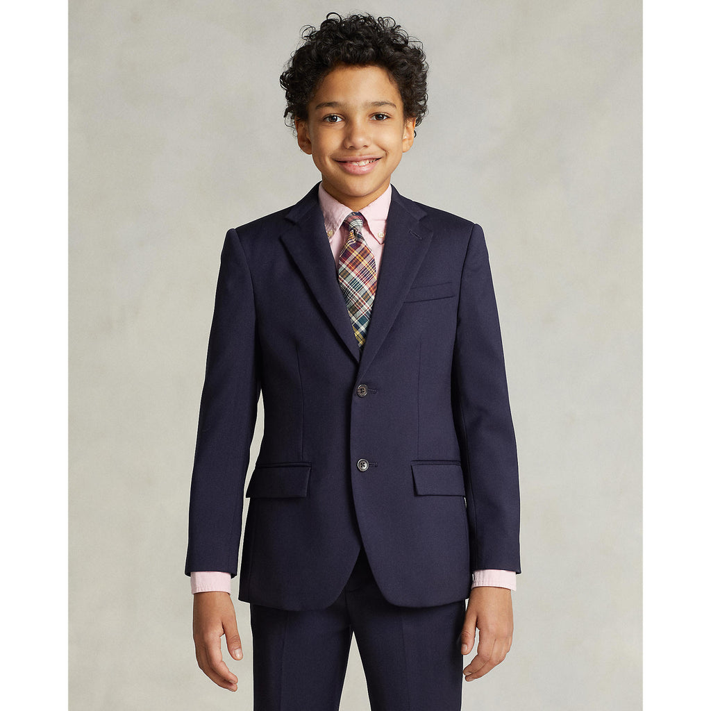 Ralph Lauren Boys Fine Tailoring Navy Wool Twill Suit
