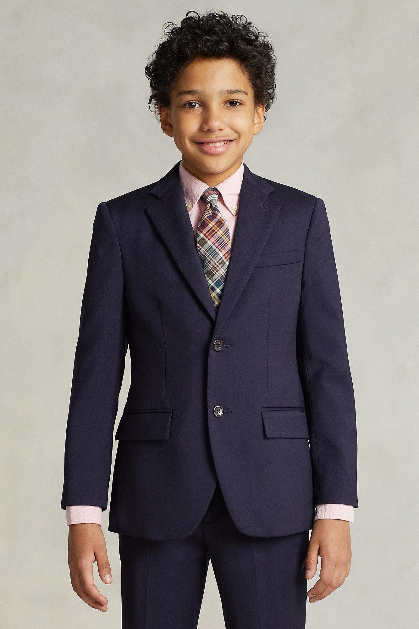 Ralph Lauren Boys Fine Tailoring Navy Wool Twill Suit