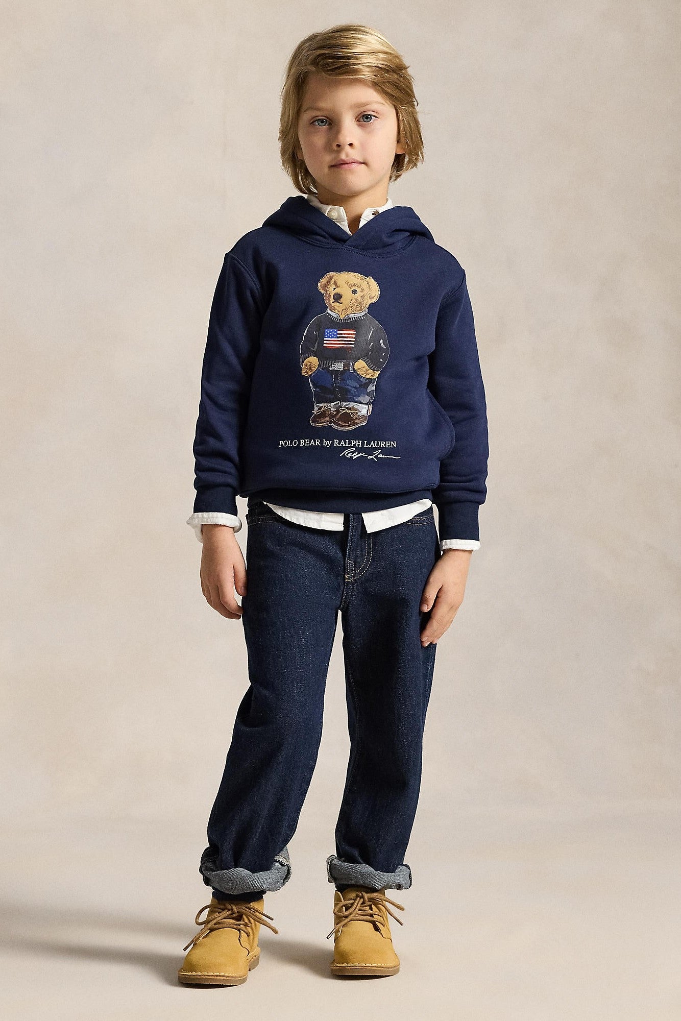 Polo Ralph Lauren Little Boys Polo Bear Fleece Hoodie