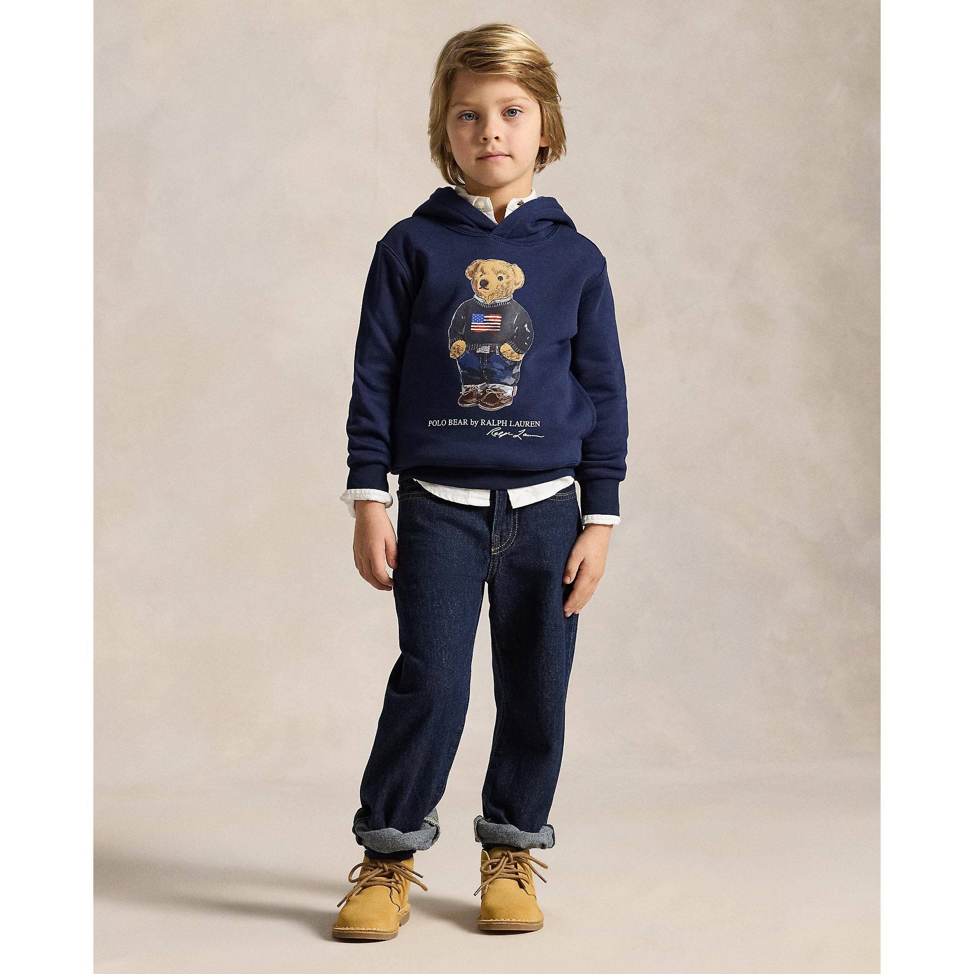 Polo Ralph Lauren Little Boys Polo Bear Fleece Hoodie