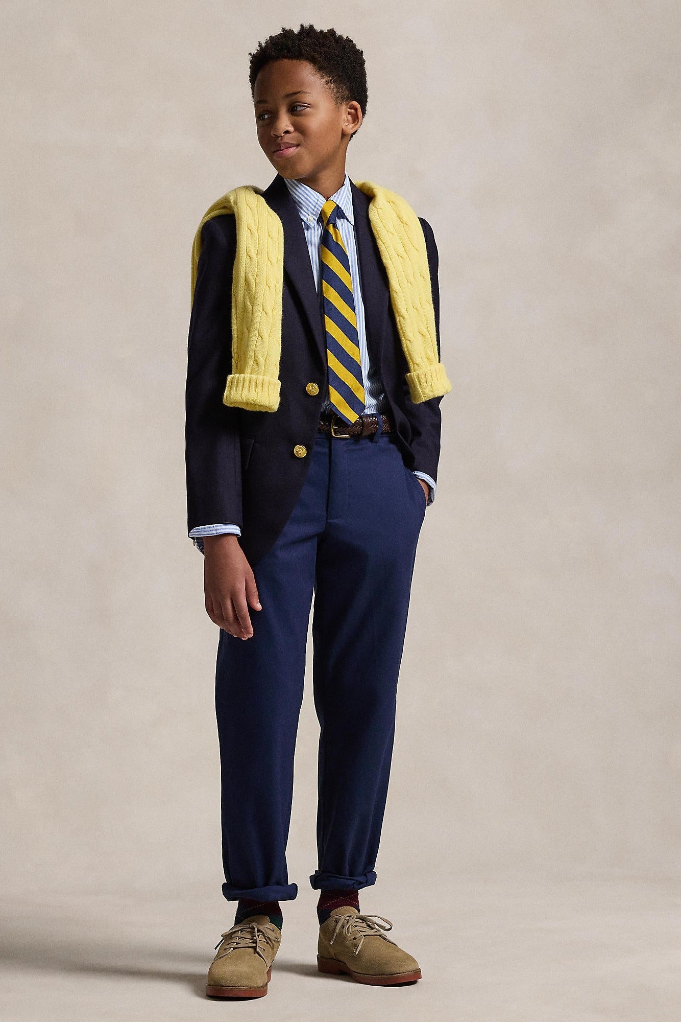Polo Ralph Lauren Boys Blue Long Sleeve Poplin Shirt