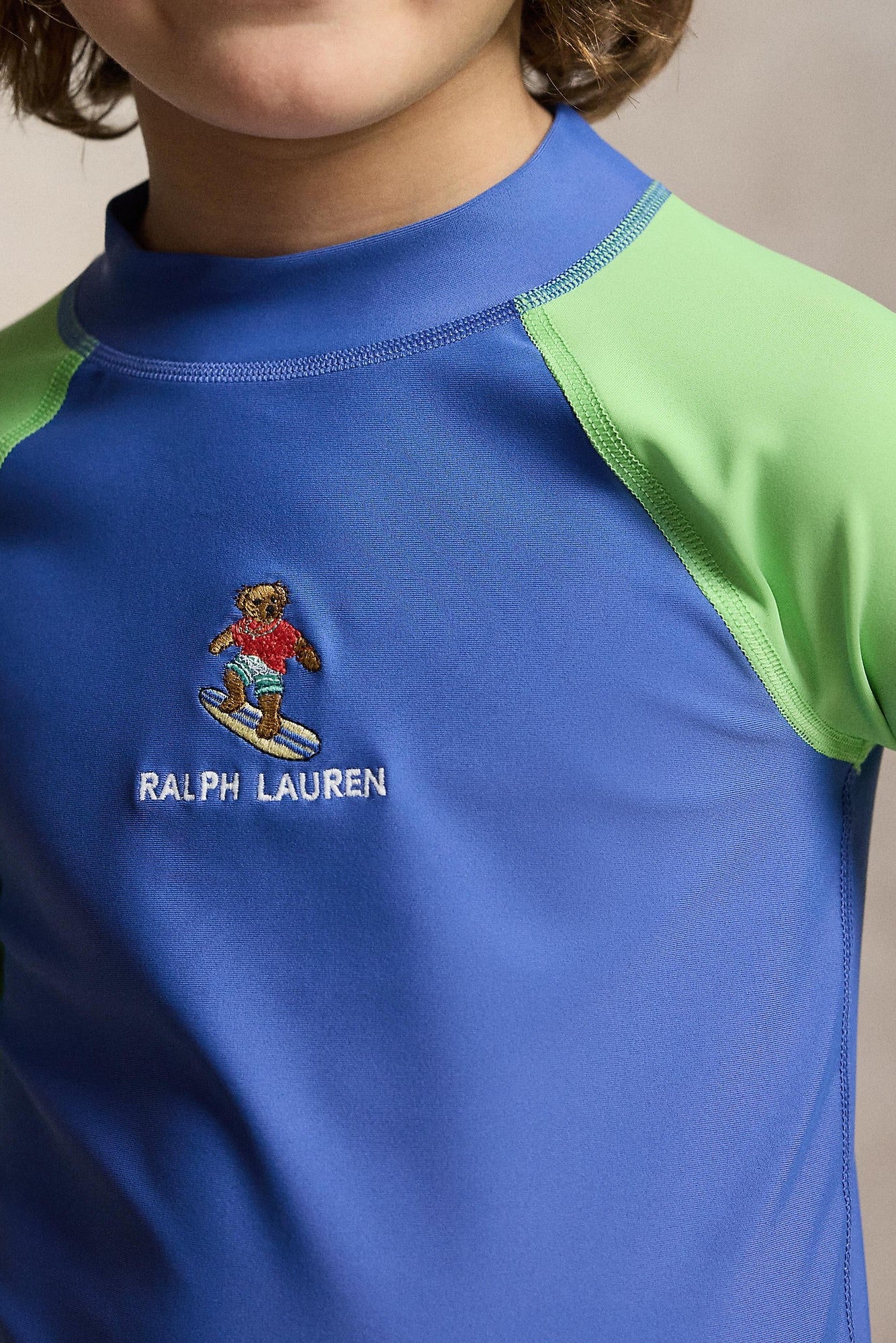 Polo Ralph Lauren Little Boys 2 Piece Bathing Suit & Rashguard Set