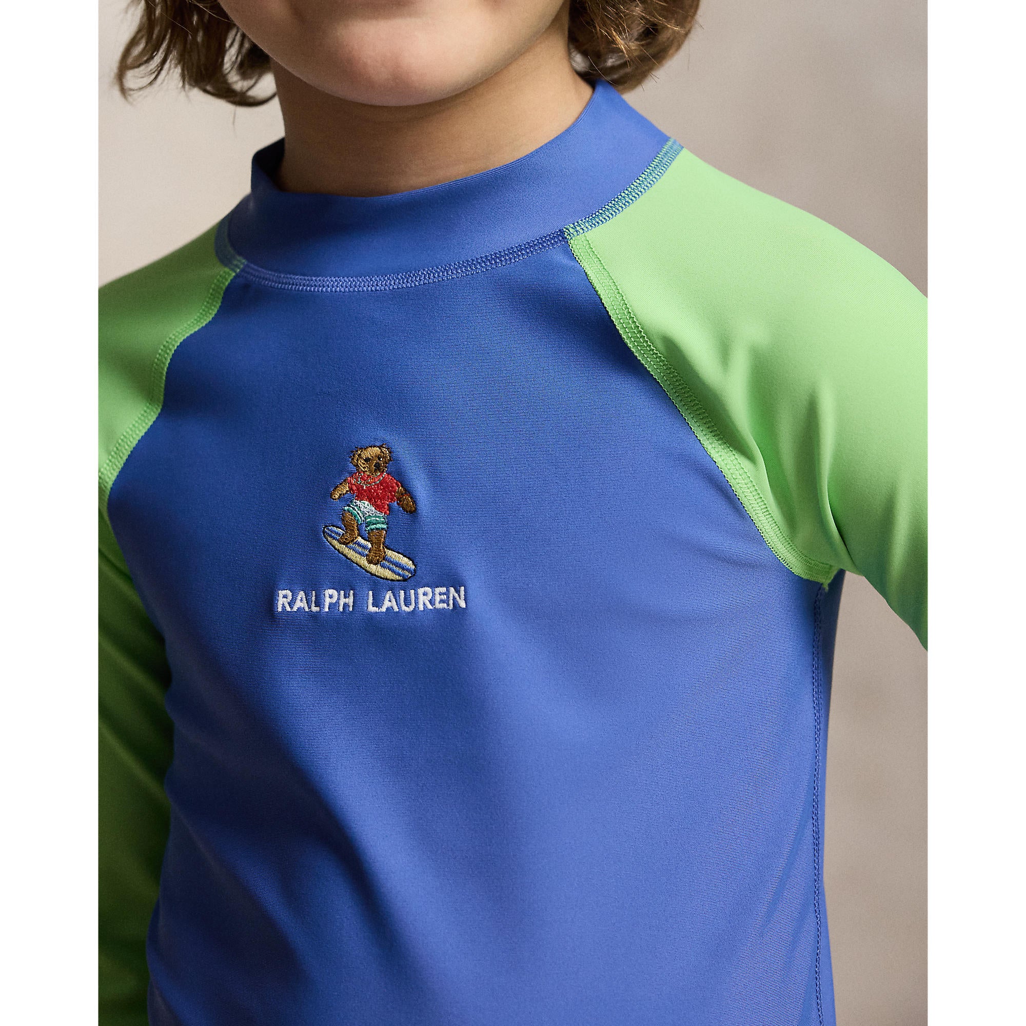 Polo Ralph Lauren Little Boys 2 Piece Bathing Suit & Rashguard Set