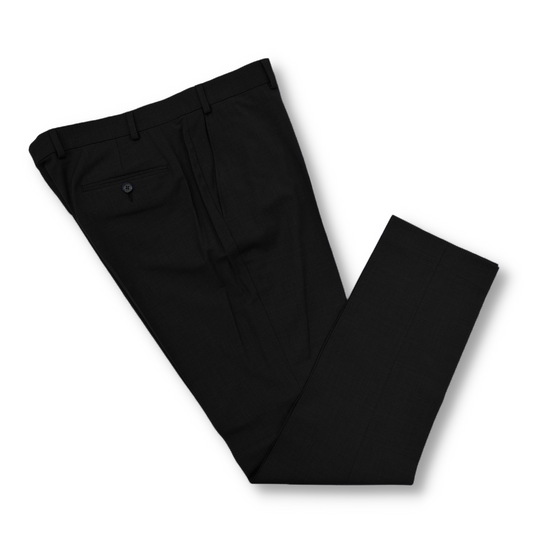 Calvin Klein Mens Skinny Fit Black Wool Suit Separate Pants_ J6X0001
