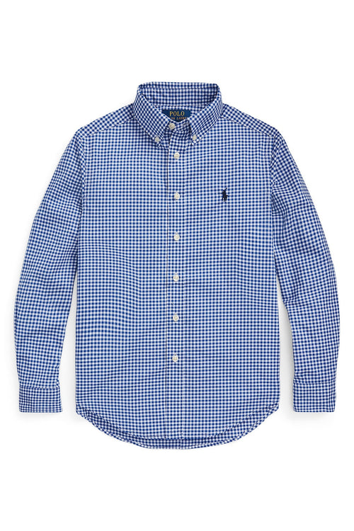 Ralph Lauren Boys Gingham Cotton Poplin Shirt