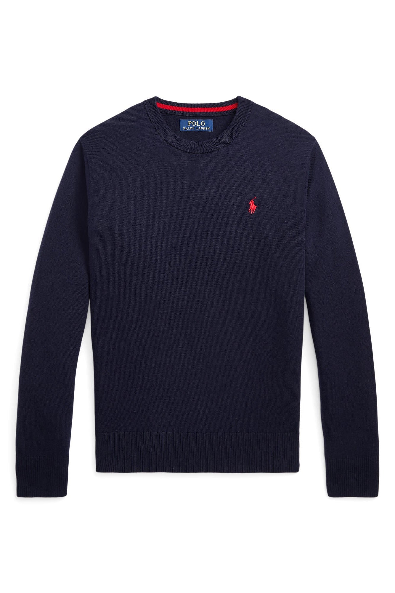 Polo Ralph Lauren Boys Fine Cotton Navy Crewneck Sweater