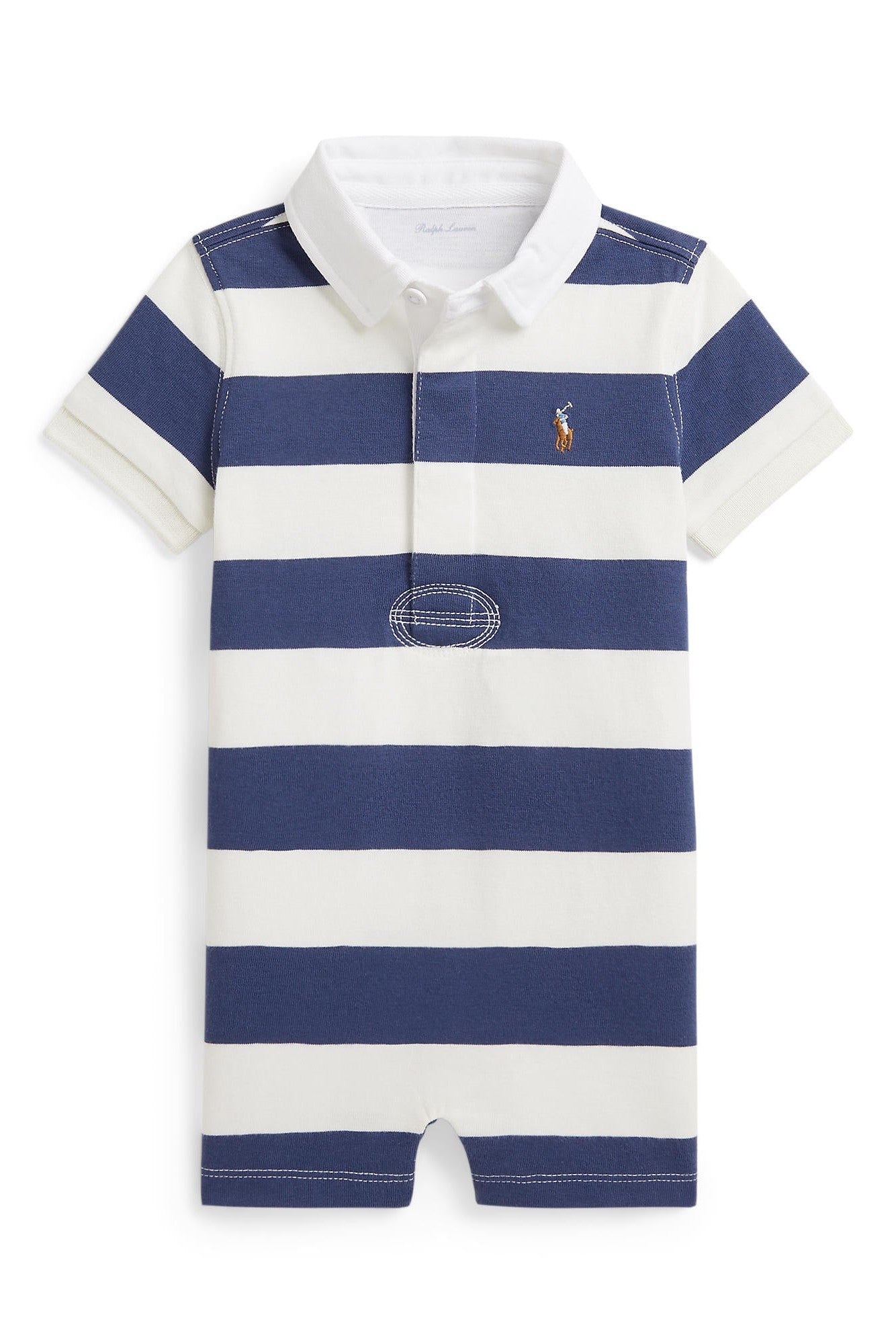 Polo Ralph Lauren Baby Boys Striped Cotton Romper