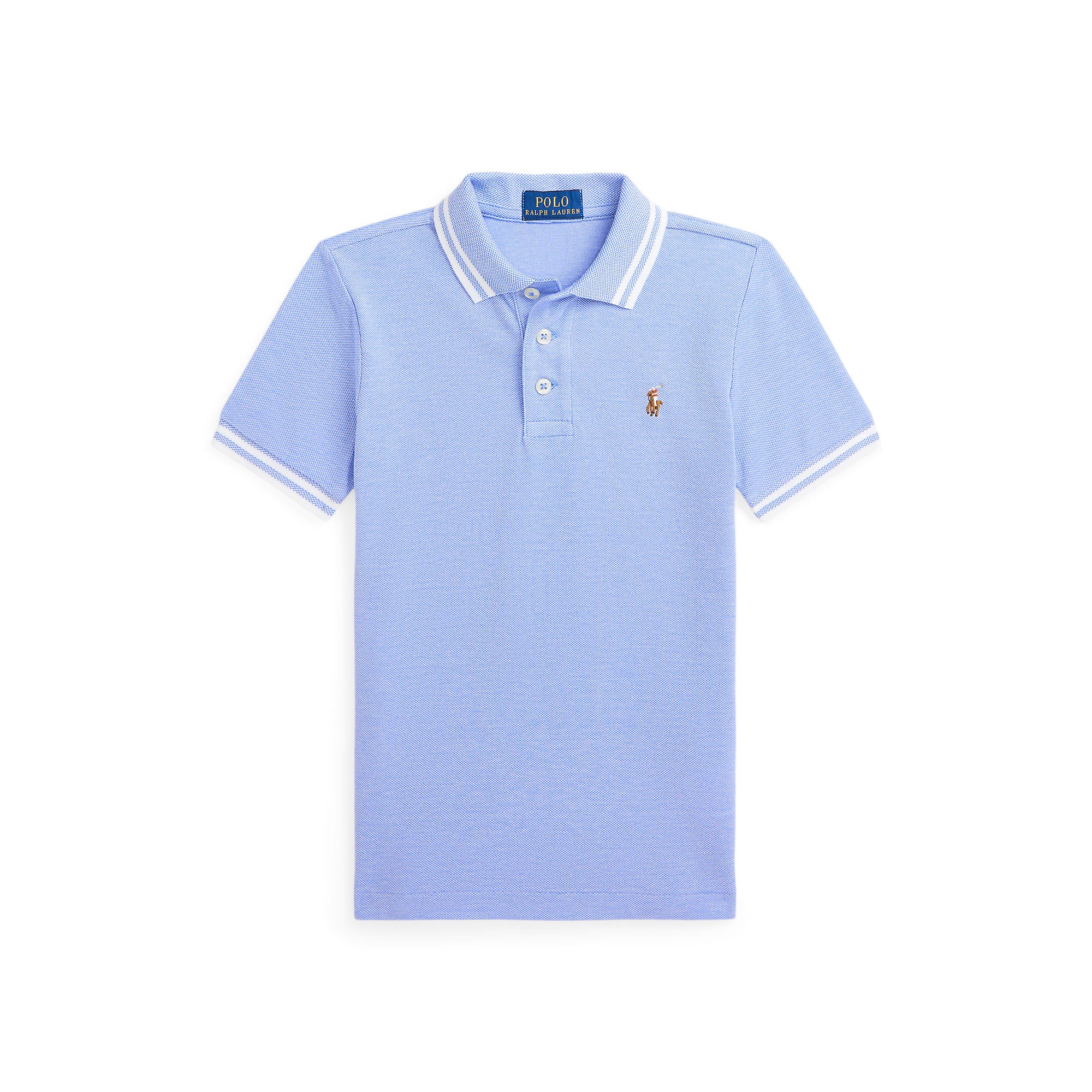 Polo Ralph Lauren Little Boys Mesh Blue Polo Shirt