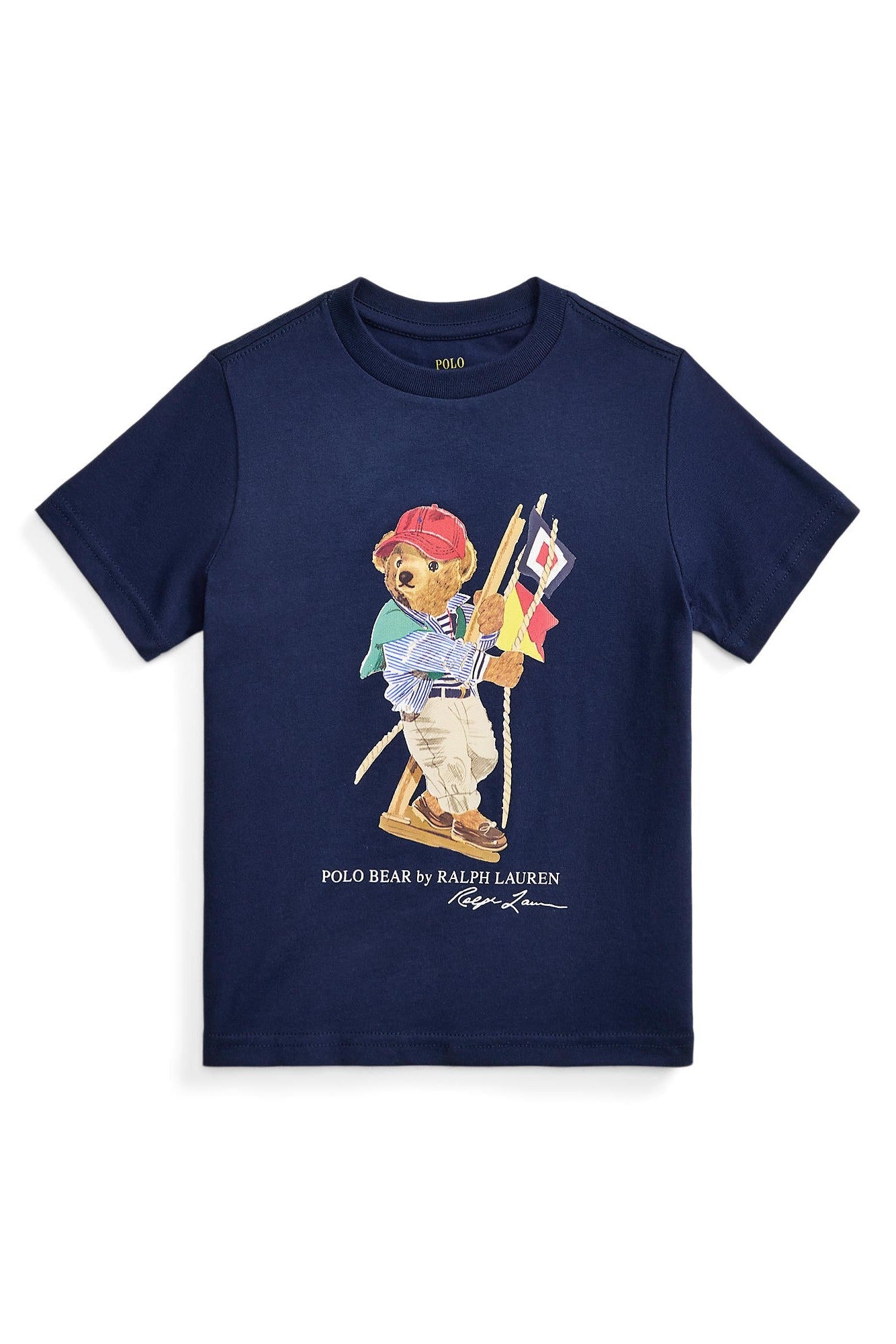 Polo Ralph Lauren Little Boys Polo Bear Navy T-Shirt