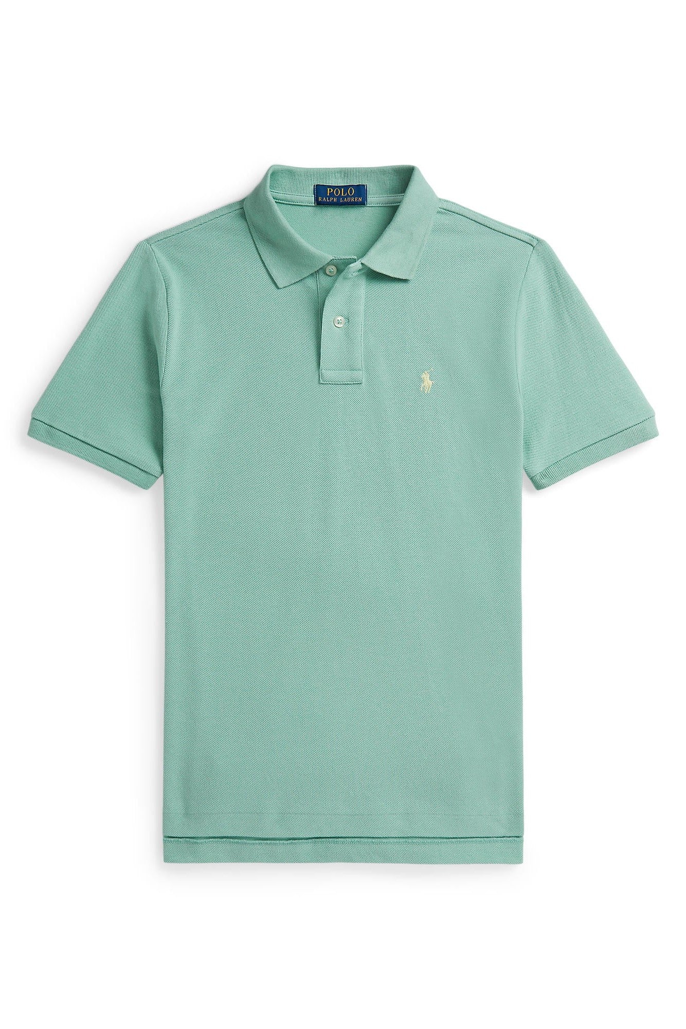 Polo Ralph Lauren Boys Mesh Pale Green Polo Shirt