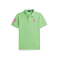 Polo Ralph Lauren Boys Large Pony Mesh Green Polo Shirt