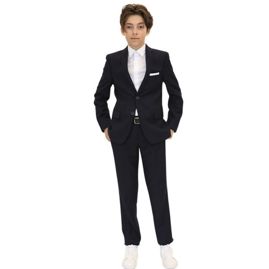  Calvin Klein Boys' Big 3-Piece Formal Suit Set, Silver Metal, 8  Husky: Clothing, Shoes & Jewelry