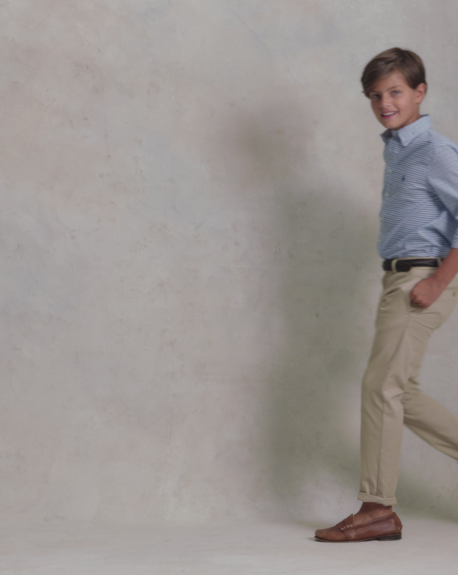 Polo Ralph Lauren Boys Tattersall Cotton Poplin Shirt
