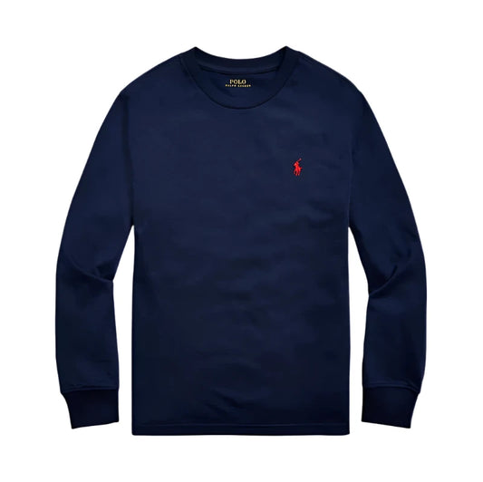 Ralph Lauren Boys Cotton Jersey Long Sleeve Tee