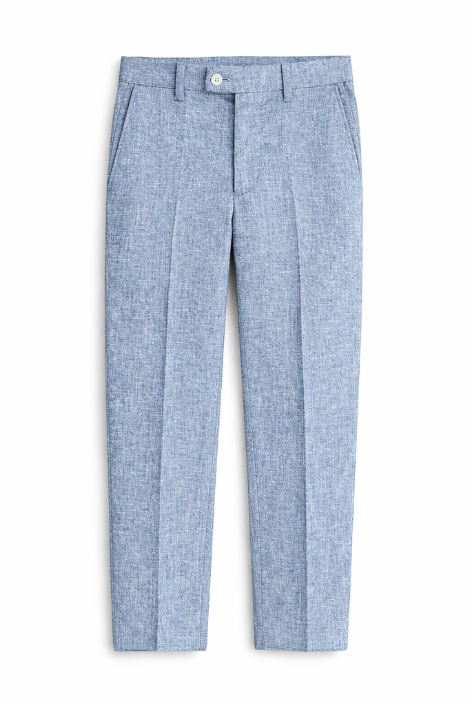 Tallia Boys Light Blue Linen Suit