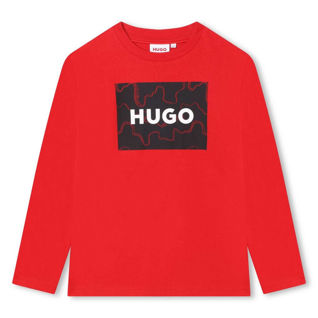 HUGO Boys Red T-Shirt_G25137-990