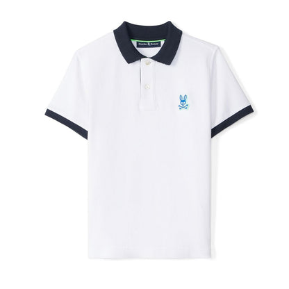 Psycho Bunny Kids Sanderson Pique Polo