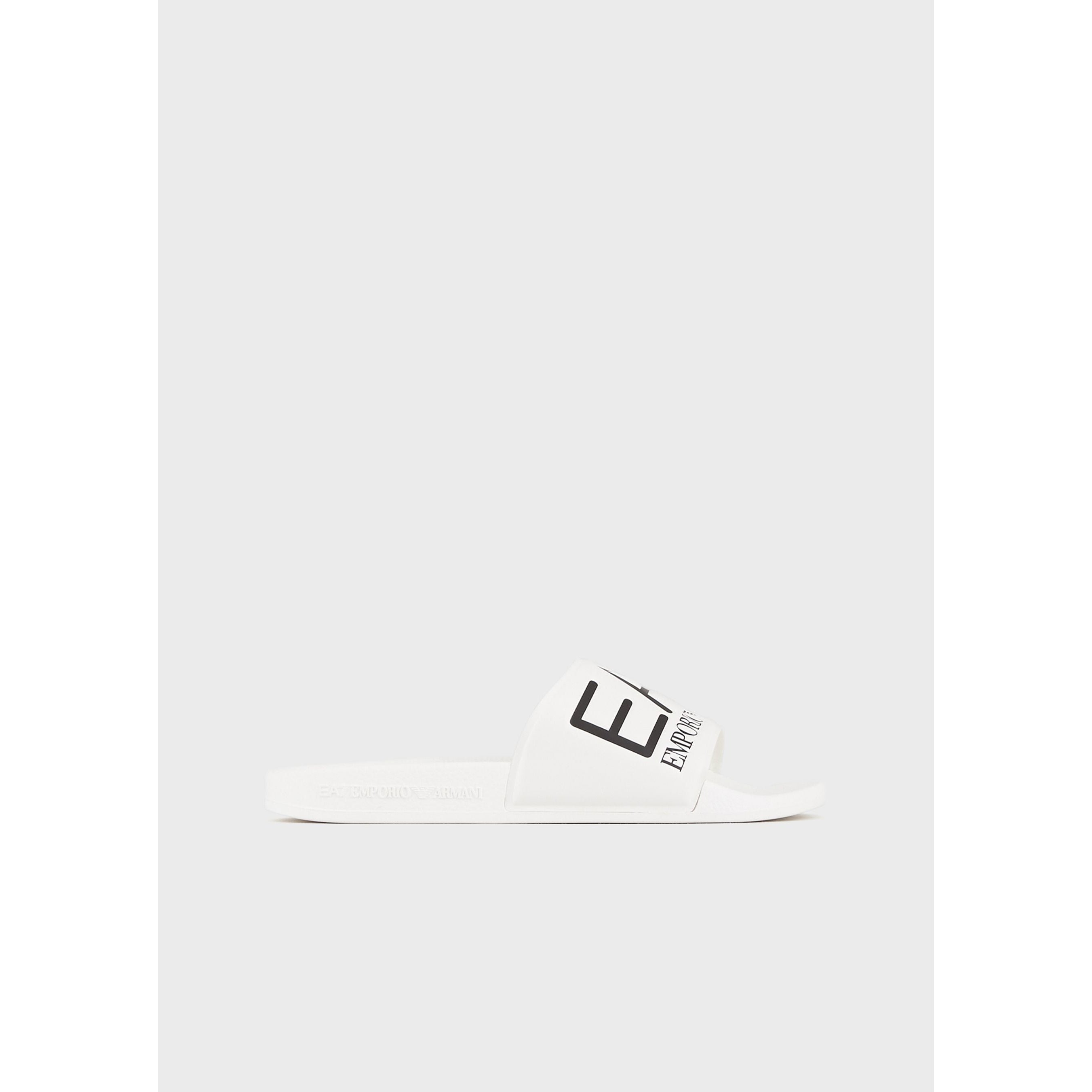 Ea7 on sale sliders white