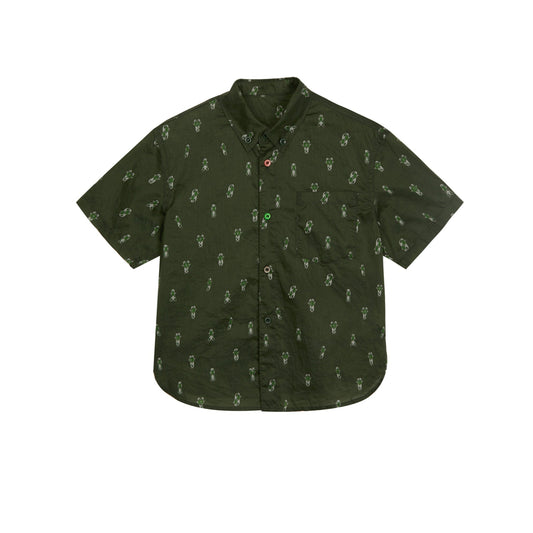 JNBY Boys S/S Button Up Shirt w/Collar _Green 1M5252110-387