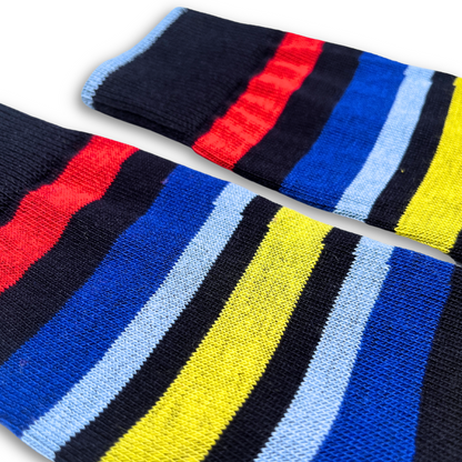 Vannucci Boys Striped Blue/Yellow Socks _SS1210