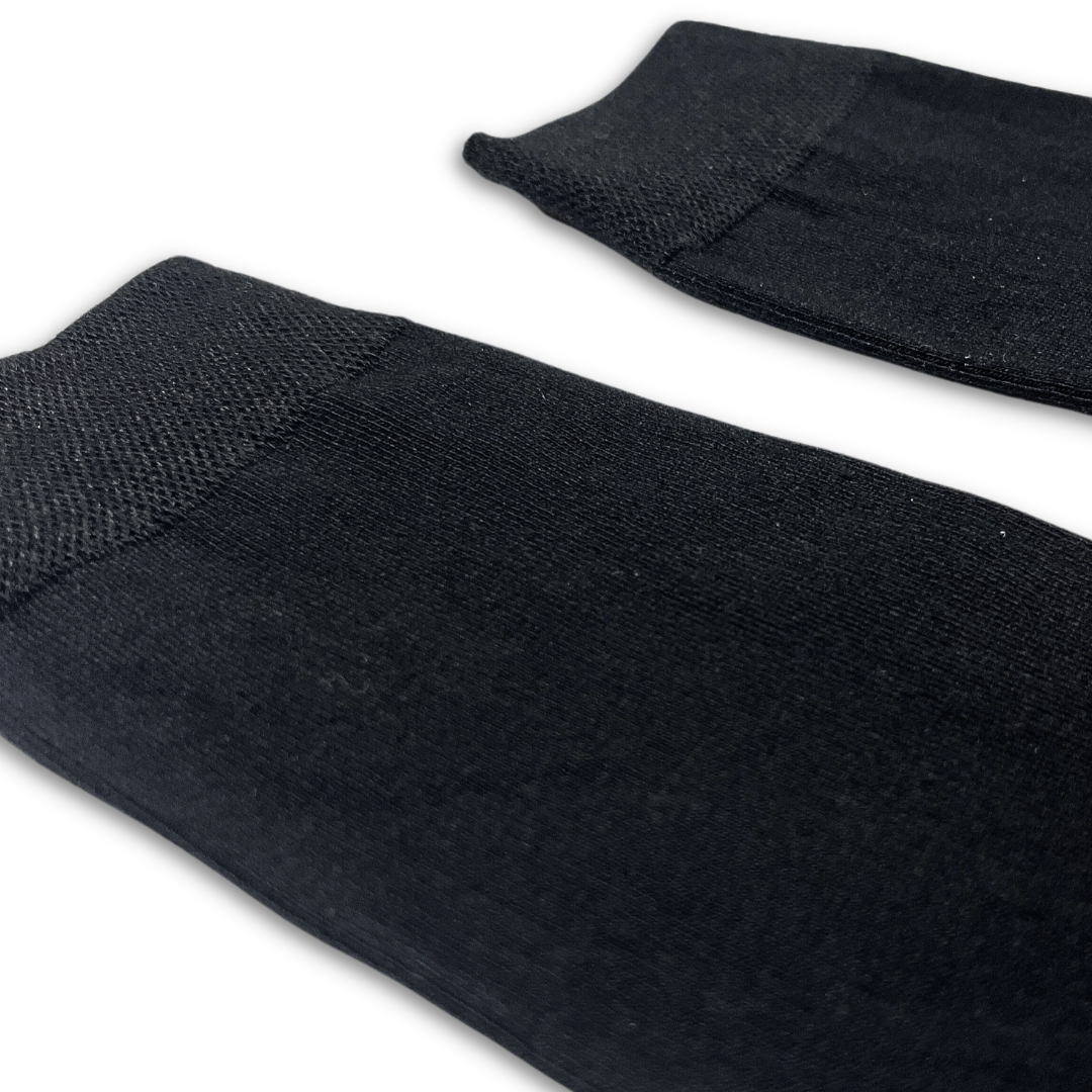 Edmondo Mens Black Cotton Dress Socks