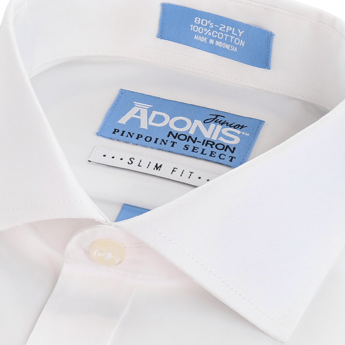 Adonis Boys French Cuff Non - Iron Slim Fit Cotton Pinpoint Dress Shirt_ BCFTS 14 - NorthBoys