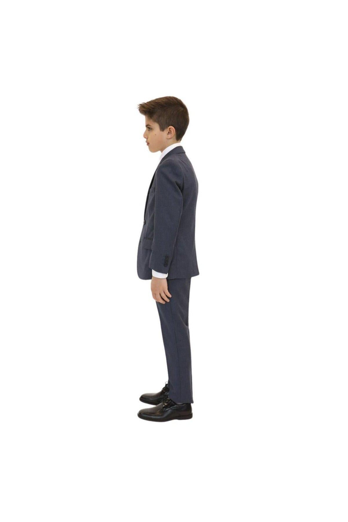 Appaman Boys 2pc Stretch Mod Crown Blue Suit-NorthBoys
