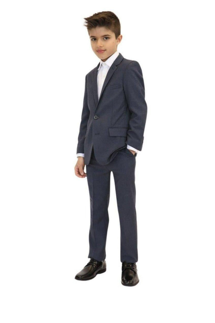 Appaman Boys 2pc Stretch Mod Crown Blue Suit-NorthBoys