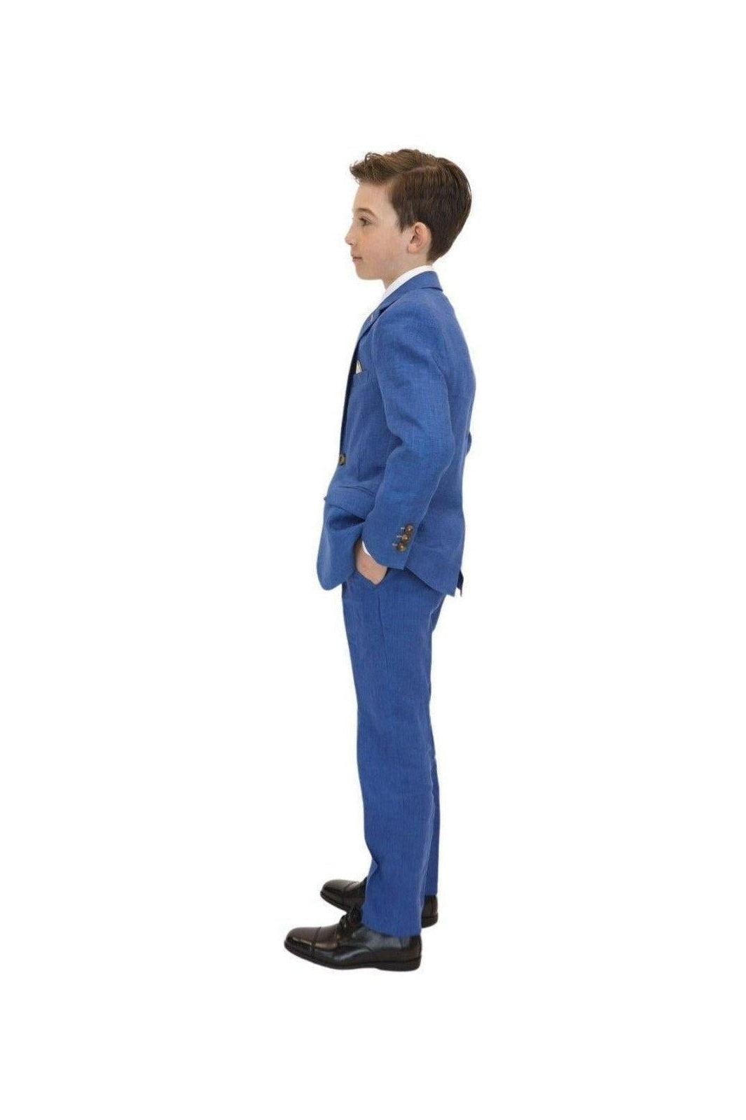 Appaman Boys 2pc Stretch Mod Riviera Blue Linen Suit-NorthBoys