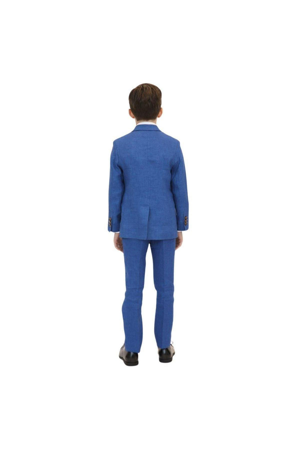 Appaman Boys 2pc Stretch Mod Riviera Blue Linen Suit-NorthBoys