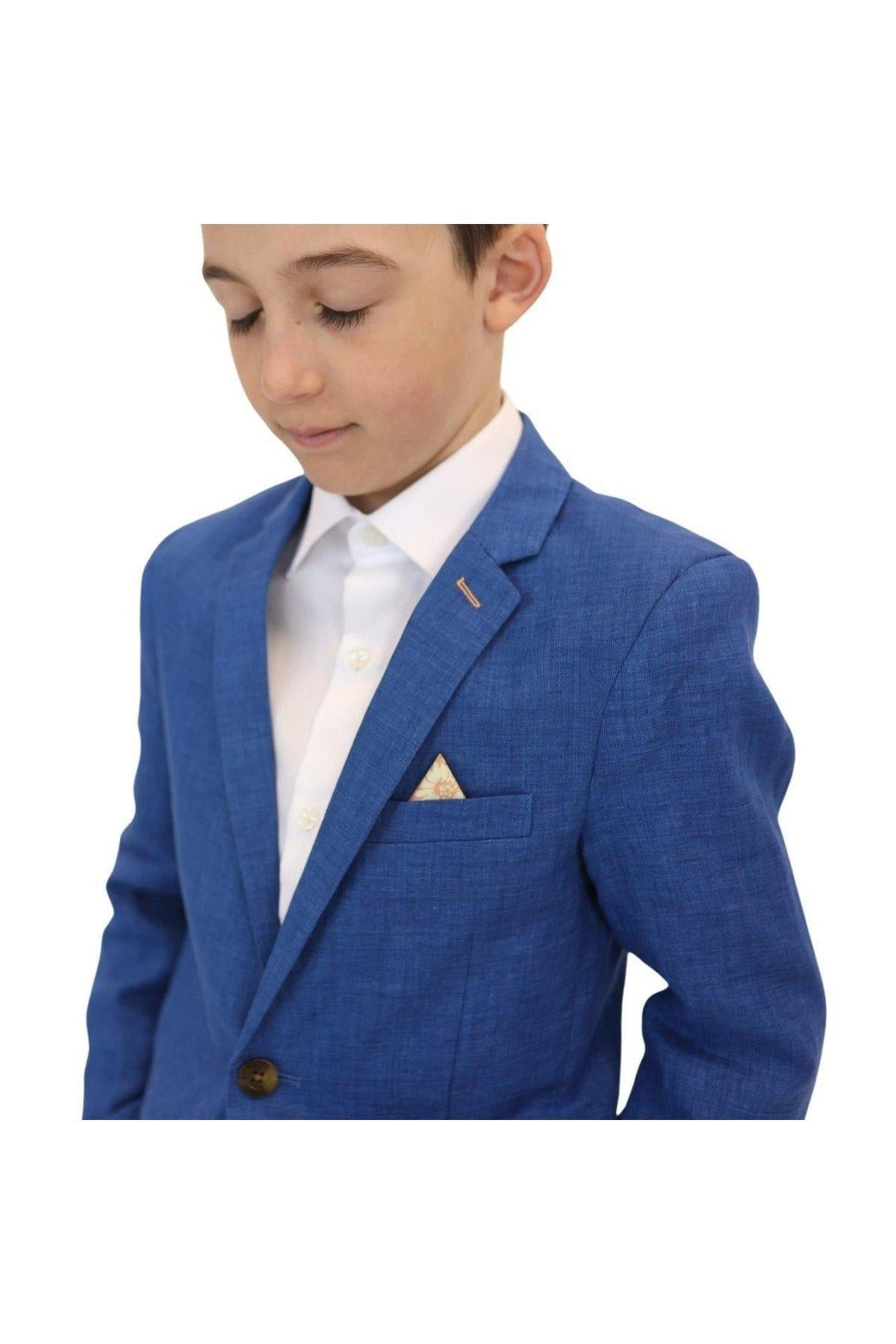 Appaman Boys 2pc Stretch Mod Riviera Blue Linen Suit – NorthBoys