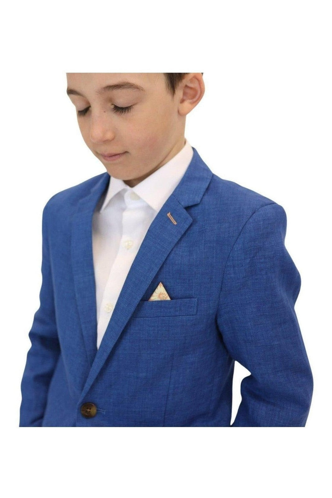 Appaman Boys 2pc Stretch Mod Riviera Blue Linen Suit-NorthBoys