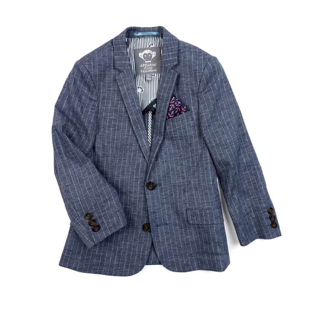 Appaman Boys Chambray Stripe Linen Sports Jacket - NorthBoys