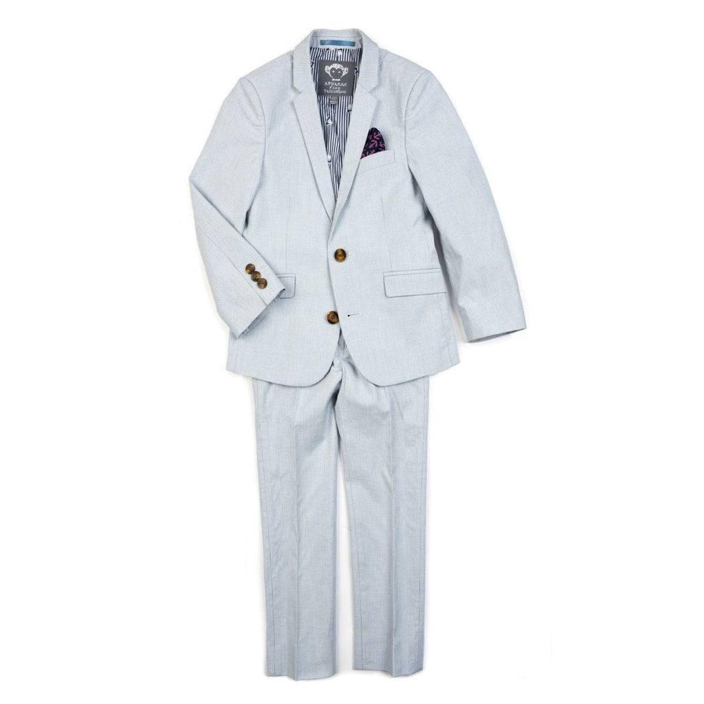 Appaman Boys Sky Blue Stripe Slim Mod Suit V8SU10-NorthBoys