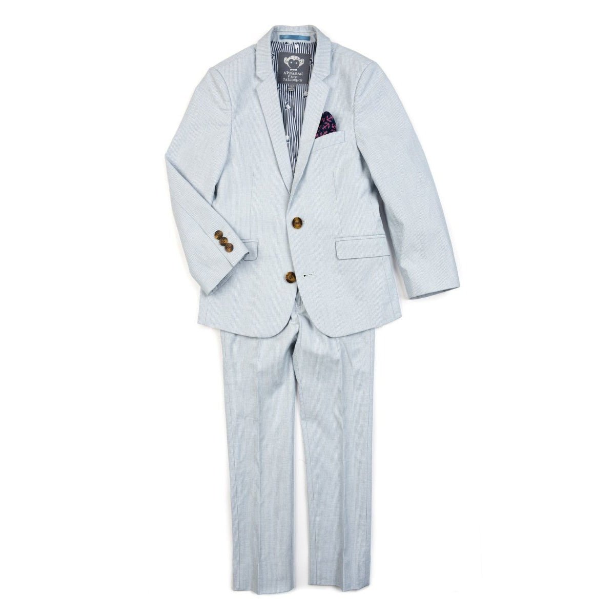 Appaman Boys Sky Blue Stripe Slim Mod Suit V8SU10-NorthBoys