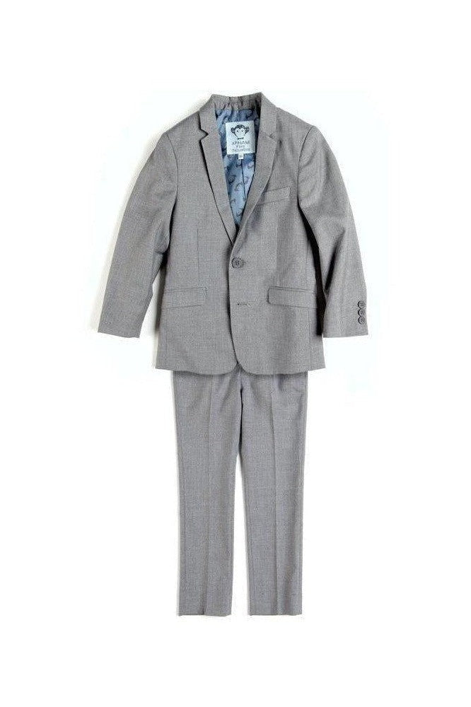 Appaman Mod Boys Slim Classic Mist Grey Suit-NorthBoys