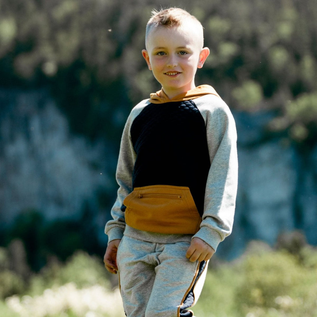 Deux Par Deux Fleece Sweatpants w/Quilt Insert _Grey E20U21 - 195 - NorthBoys