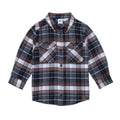 Deux Par Deux L/S Plaid Shirt _Grey E20U19 - 000 - NorthBoys