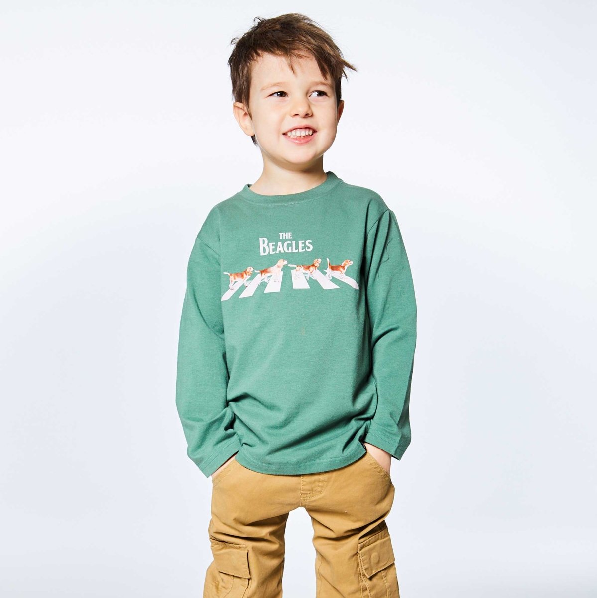 Deux Par Deux "The Beagles" Shirt _Green E20S70 - 330B - NorthBoys