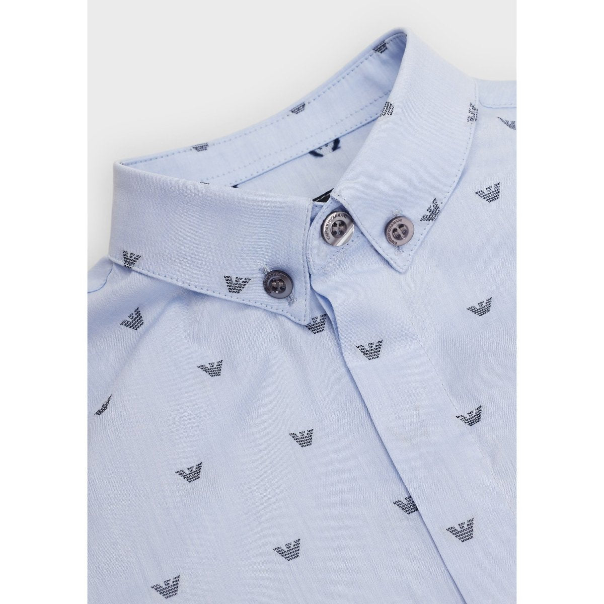 Emporio Armani Boys Blue Dress Shirt - NorthBoys