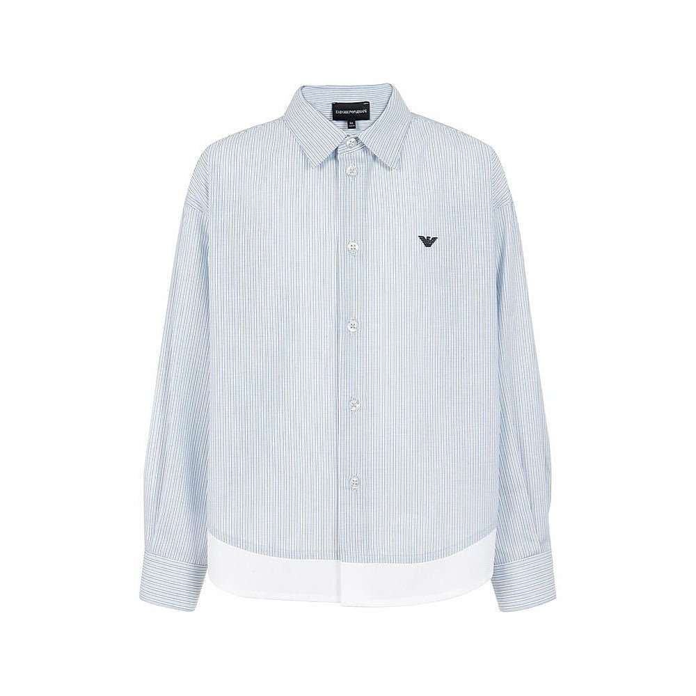 Emporio Armani Boys Blue Dress Shirt_ 6L4CJ3 - NorthBoys